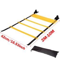 Escada de agilidade tiras de náilon futebol velocidade treinamento escada equipamentos esportes fitness correndo aquecimento treinamento escada ferramenta - Image 6