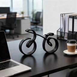 Modelo de Bicicleta Minimalista, Escultura Elegante Impressa em 3D para Decoração de Mesa, Presente para Ciclistas - Image 5