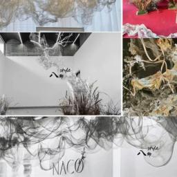 Tecido metálico metálico em forma de nuvem, material de arte em fio, estilista, malha de metal, para exposição de teto de casamento diy - Image 6