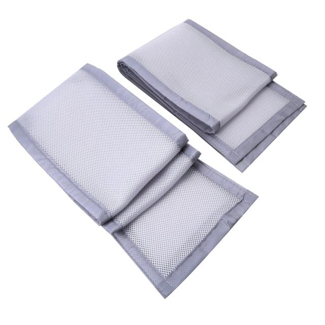 Forro de cama malha respirável, 4 Painel, Cerca Berço, Trilho de algodão, Engrossar pára-choques, Berço de uma peça, Em torno do protetor, Decoração do quarto