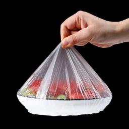 Capa descartável para alimentos, envoltório saran, capa intestinal de qualidade alimentar, saco plástico para manter fresco, acessórios de armazenamento de cozinha - Image 4