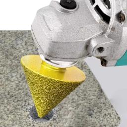 M14 rosca diamante chanfro bit 38/50mm cone perfuração expansível broca rebolo cerâmica telha chanfro - Image 6