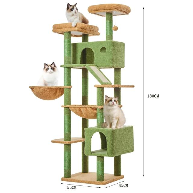 Villa de Luxo para Gatos com Cápsula Espacial e Sisal Integrado - Aventura Vertical