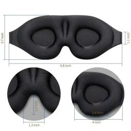 Máscara de dormir 3D com sombreamento total, relaxante e sem pressão, macia e respirável, para aliviar a fadiga ocular - Image 6