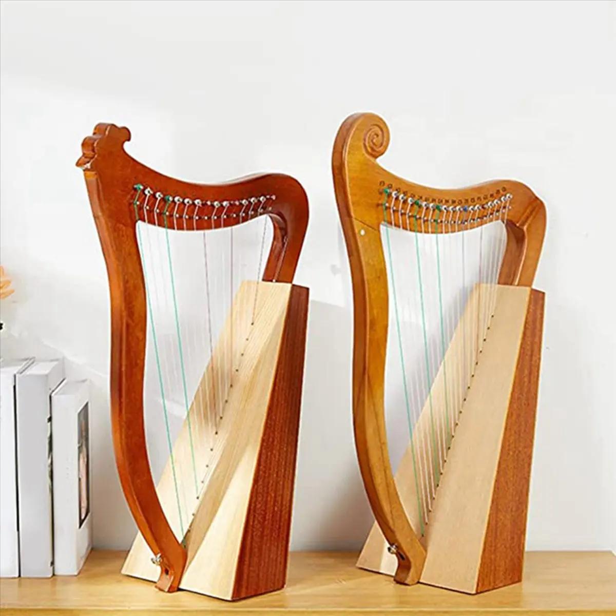 Cordas Completas TUREBG (2 Conjuntos) - 38 Cordas de Nylon de Reposição para Harpa de Sete Cordas - Peças para Instrumento Harpa de Sete Cordas