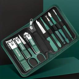 6/9 pçs conjunto de manicure de aço inoxidável kit beleza portátil com cortador de unhas tesoura arquivos ideais ferramentas cortador de unhas - Image 4