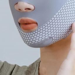 Face-lift com sono rosto v shaper facial emagrecimento bandagem relaxamento forma elevador reduzir queixo duplo rosto desbaste banda massagem - Image 4