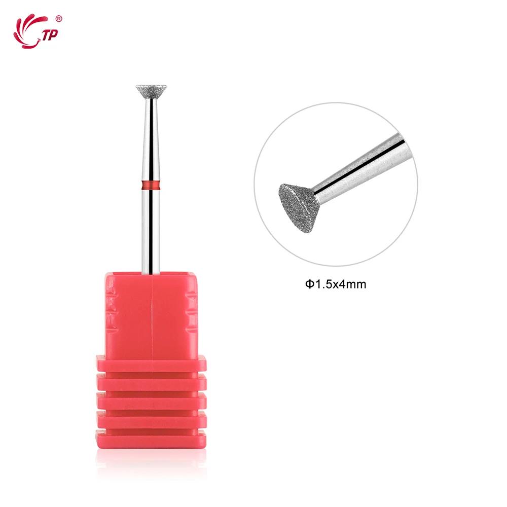 Tp cutícula limpa carboneto prego broca diamante rebarbas rotativas cola transbordamento remoção elétrica arquivo de unhas para manicure pedicure ferramenta - Image 1