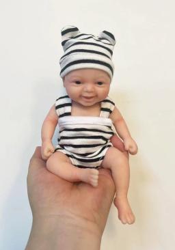 7 "menino e menina micro preemie corpo inteiro silicone boneca bebê "noah" realista mini boneca reborn surpreço crianças anti-stress - Image 1