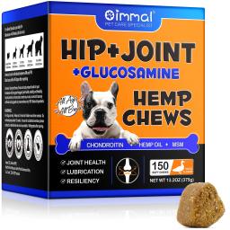 Suplemento para quadris e articulações para cães, guloseimas para alívio da dor articular com glucosamina, condroitina e MSM, apoio à saúde e mobilidade - Image 6