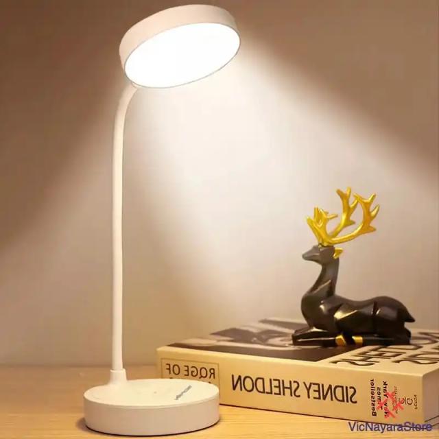Luminária de Mesa Abajur Recarregável de LED com Design Sofisticado