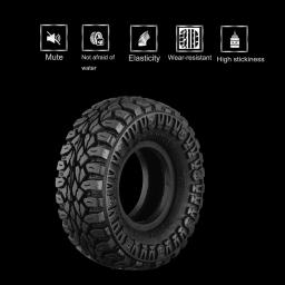 Dj 4 pces micro esteira rolante 1.0 Polegada pneus pneus de terreno de lama macia atualizar para o gladiador axial scx24 bronco deadbolt fcx24 enduro24 - Image 4