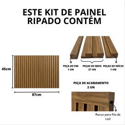 Painel Ripado 100% MDF - Escolha Medidas e Cores - Cabeceira de cama, Rack de TV, Móveis de Decoração para Divisórias e Paredes - Image 6