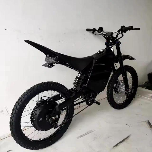 Adulto stealth bombardeiro bicicleta elétrica 72v 8000w 12000w 15000w e bicicleta montanha fora de estrada de longo alcance ebike 200a controlador