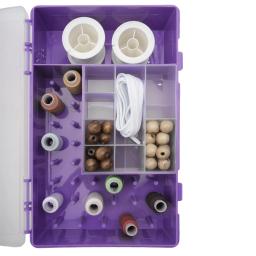 2868-4 organizador para acessórios de costura roxo artes artesanato armazenamento diy artesanato produtos needlework - Image 6
