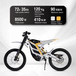 Motocicleta Off-Road Motocicleta Elétrica E-Dirt Bike, 79 Bike Pro, 8500W, 74V, 90 kmph, fonte de fábrica para venda, 2025 - Image 3