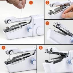 Mini Máquina de Costura Portátil Compacta Versátil E Perfeita Para Costuras Rápidas Em Tecido E Roupas - Image 4