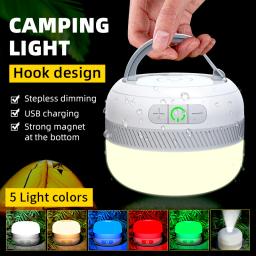 Recarregável LED Camping Lanterna, lanterna com ímã, luminária, luz de emergência portátil, ao ar livre, 230 horas, novo - Image 1