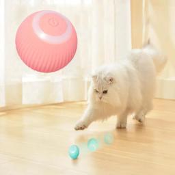 Bola de rolamento inteligente gato brinquedo elétrico automático gato brinquedos interativos para gatos treinamento auto-mover gatinho brinquedos para animais de estimação acessórios - Image 2