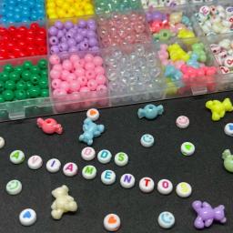 Maleta Kit de Miçangas com Mais de 1500 Peças e 10 Metros de fio, Perfeito para Confecção de Joias, Pulseiras, Colares... - Image 3