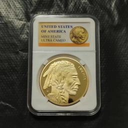Edição Limitada Comemorativa Indiana Não Moeda, Emblema de Honra de Moeda Americana, Banhado a Ouro 24K, 2024 - Image 2
