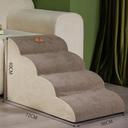 Escada de estimação esponja de alta densidade, degraus para cães, escada de rampa, sofá alto, escada para gatos, cães pequenos e velhos - Image 6
