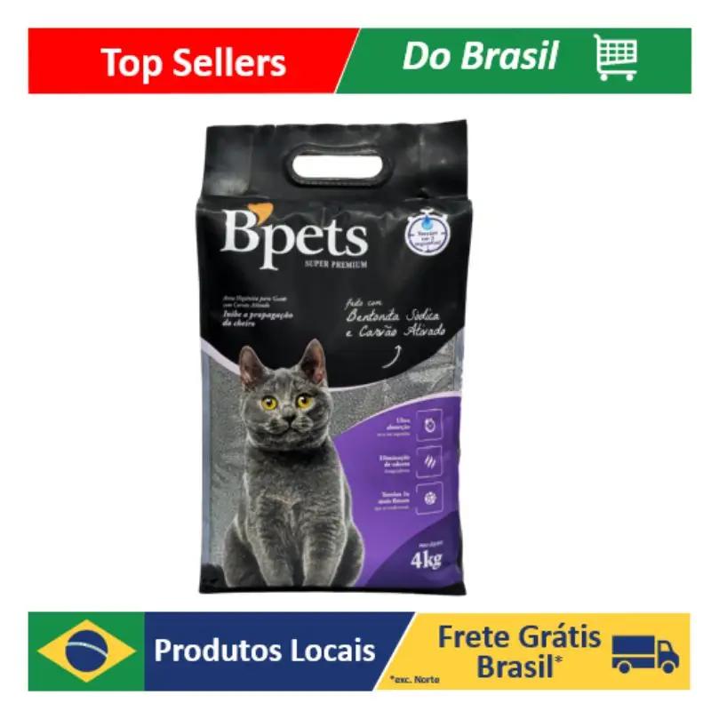 AREIA SANITÁRIA BPETS PARA GATO DE BENTONITA SÓDICA COM CARVÃO ATIVADO - Image 1