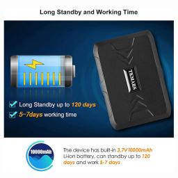 Sem fio Magnetic GPS Posicionamento Tracker, Versão Inglês forte, impermeável, 10000mAh, adequado para no exterior, TK915 - Image 4