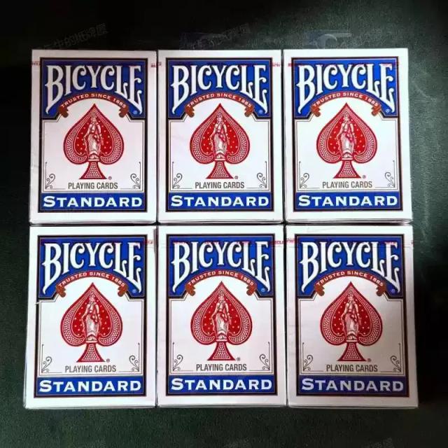 Padrão ciclista de volta vermelho/blu jogando cartas de pôquer e mágicos prop padrão regular gaff deck jogos de cartas truque de magia