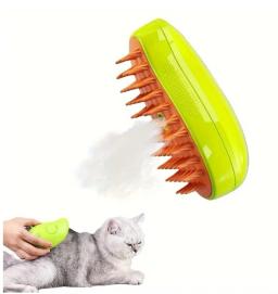 3 Em 1 Escova A Vapor Para Gato - Escova de Massagem- Removedor De Pêlos- Penteador de Animais De Estimação - Neverdie Store - Image 2