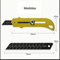 Estilete Profissional em Aço Inoxidável Ferramenta Multiuso - Image 3