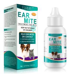 Tratamento com Aloe para Ácaros de Orelha em Animais de Estimação Remédio Mata Carrapatos Alivia Coceira Acalma as Orelhas com Aloe Pacote com 2 Garrafas para Cães e Gatos - Image 5