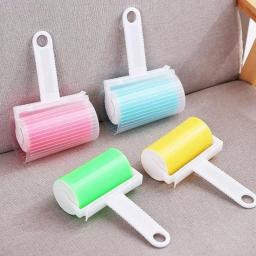 DAFUSHOP Rolo pegajoso reutilizável casa portátil limpo pet removedor cabelo rolo pegajoso tapete cama sofá cole - Image 5