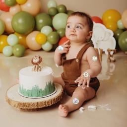 Animais Adesivos para Decoração de Festa de Aniversário, Selva Safari Tema, Rolo Animal Adesivos para Crianças, Baby Shower Supplies - Image 5
