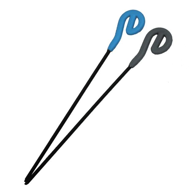 Marretas de Gong de Fricção para Som Terapêutico - Azul e Cinza, Conjunto com 2 Peças