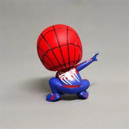 Marvel vingadores homem aranha bonito figura de ação postura anime decoração coleção estatueta brinquedo modelo ornamentos presente das crianças - Image 3