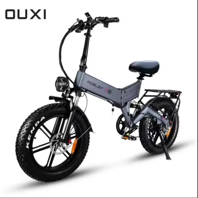 Bicicleta Elétrica Dobrável de Montanha com Suspensão Total, 48V 1000W, Armazém na UE