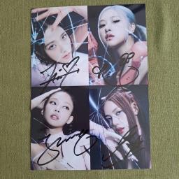 K-Pop Presentes Coleção, autografado, foto assinada, 5*7 - Image 1
