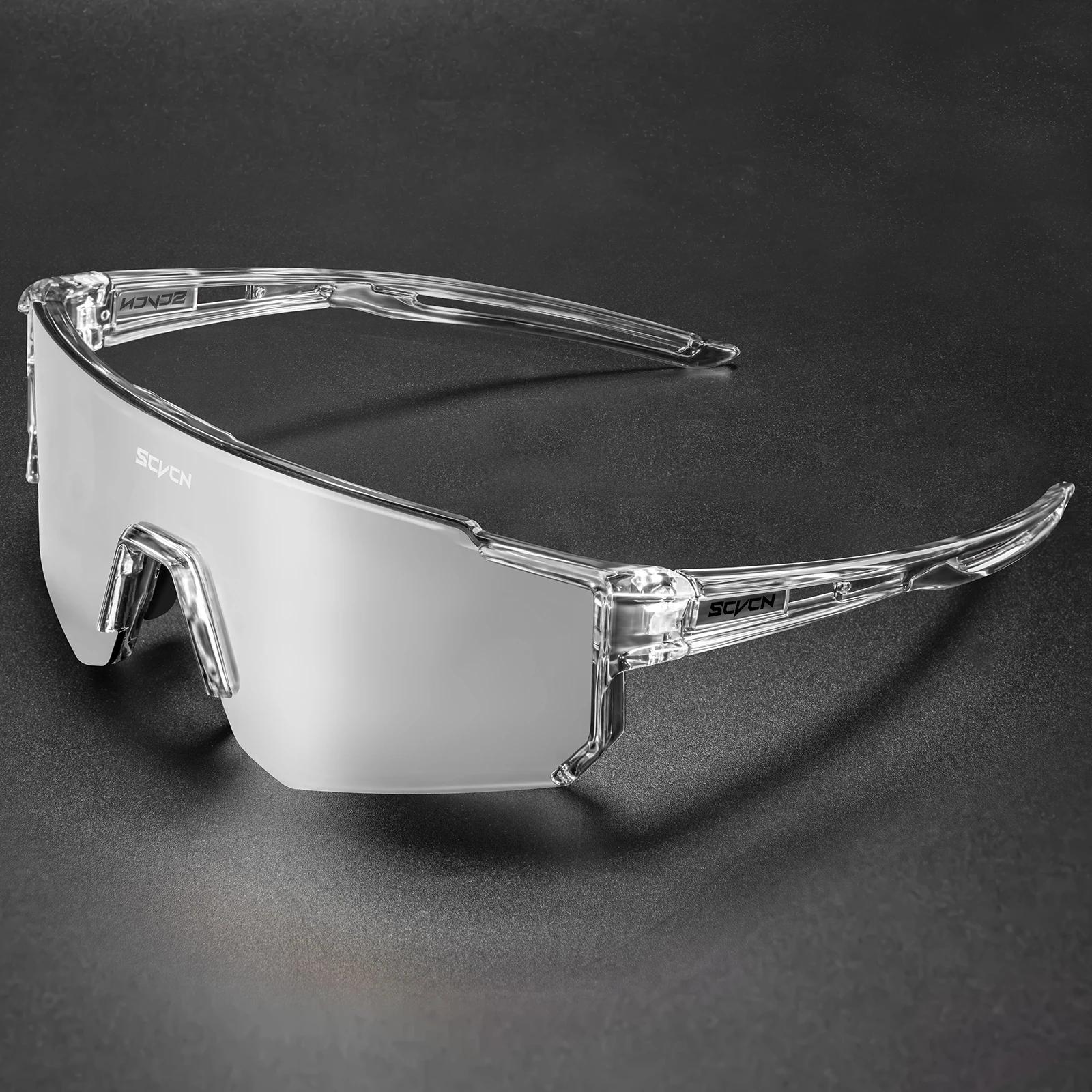 Scvcn nova moda óculos de sol das mulheres dos homens óculos de bicicleta esportes equitação óculos runing drving corrida uv400 mtb eyewear - Image 1