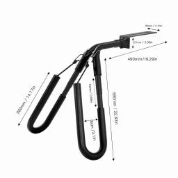 Motocicleta ajustável prancha Rack, suporte wakeboard, portador lateral portátil, Surf Carrier - Image 5
