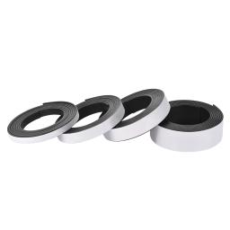 1 metro autoadesivo flexível ímã macio tira magnética ímãs fita de borracha para artesanato largura 10mm 15mm 20mm 30mm - Image 1