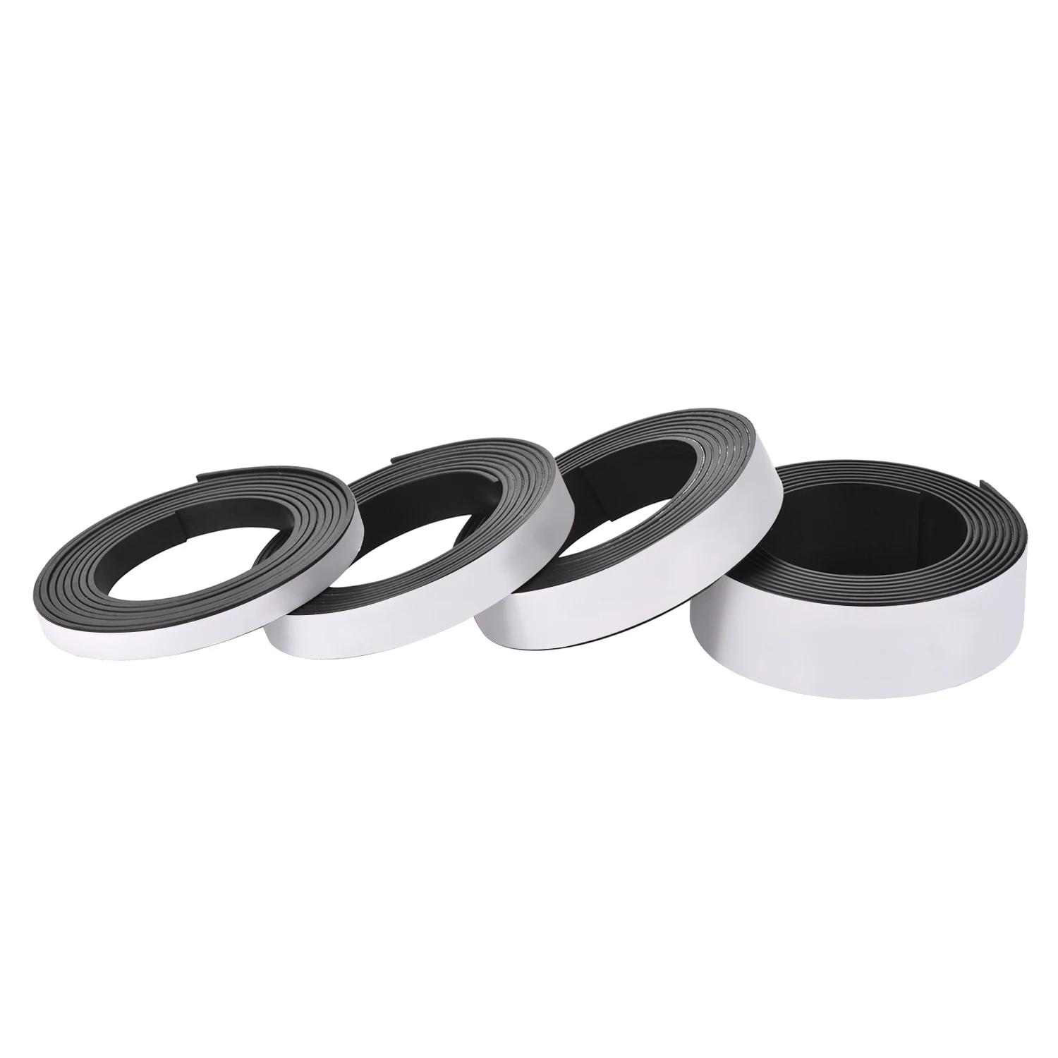 1 metro autoadesivo flexível ímã macio tira magnética ímãs fita de borracha para artesanato largura 10mm 15mm 20mm 30mm - Image 1