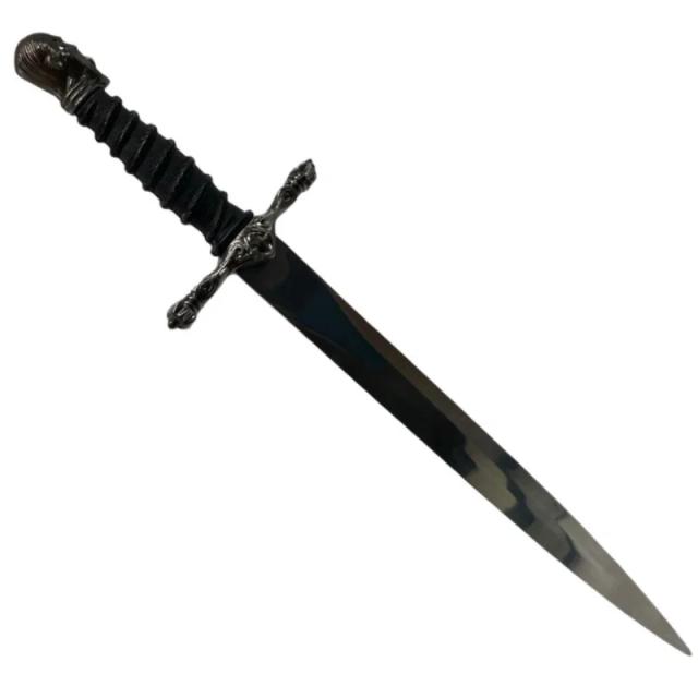 Mini Espada Medieval com Punhal e Cabo Texturizado - Bainha Protetora Guerreiro Luatek