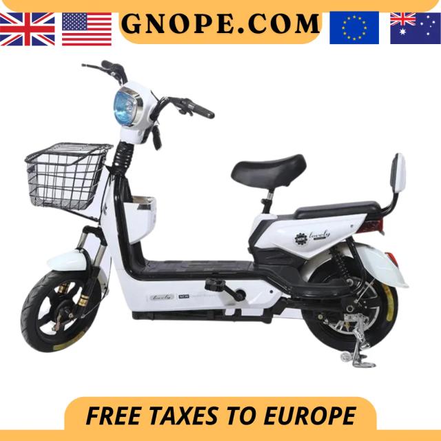 Bicicleta elétrica de duas pessoas para homens e mulheres, trabalho, comprar mercearia e dar um passeio, bicicleta absorvente de choque estudantil, adultos
