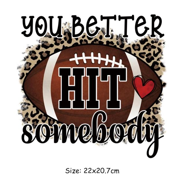 Patches Térmicos de Futebol Americano para DIY: Transferência de Calor para Roupas, T-Shirts e Jeans com Estilo NFL