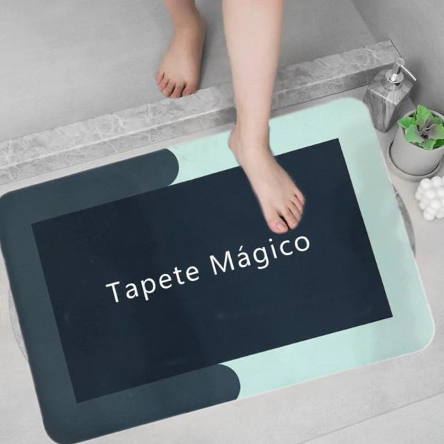 Tapete Mágico de Banheiro Antiderrapante e Absorvente em Microfibra 40x80