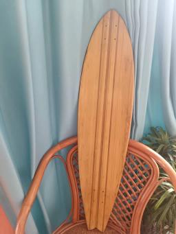 Bambu Surf Skate, Peixe Deck, Tubarão Board, 105*24 centímetros - Image 1