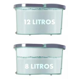 Balde Mop Esfregão Giratório 360 de Limpeza 12 Litros Com Cesto Inox Cabo 1,10 Metro Eficiência e Praticidade em Cada Giros - Image 2