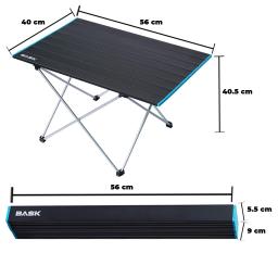 Mesa Alumínio Dobrável Portátil Churrasco Acampamento Jardim Praia Pesca Varanda Médio + Bolsa Bask - Image 2