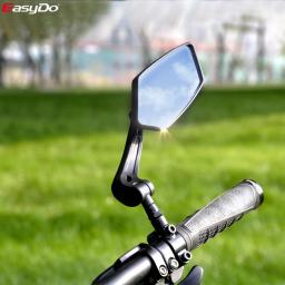 Easydo espelho retrovisor de guidão de bicicleta À prova de choque e durável Espelho retrovisor ampliado para bicicleta Espelho esquerdo ajustável Acessórios para scooters elétricos - Image 1